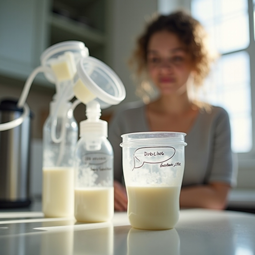 Muttermilch zu Pulver