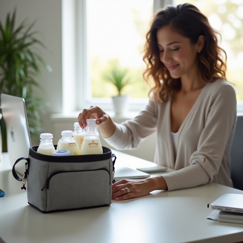 beste Methode, Muttermilch am Arbeitsplatz aufzubewahren