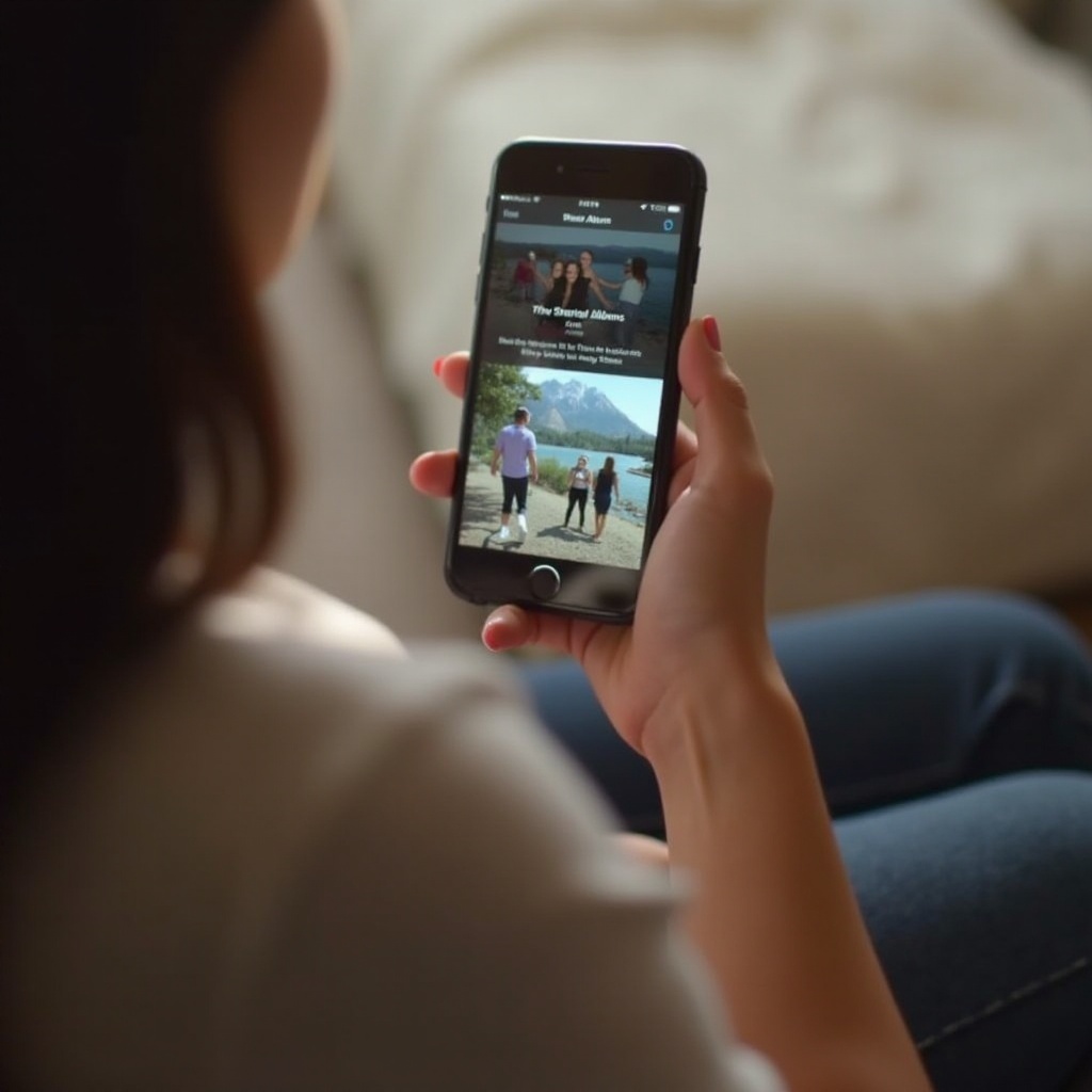 wie man geteilte Alben auf dem iPhone ansieht