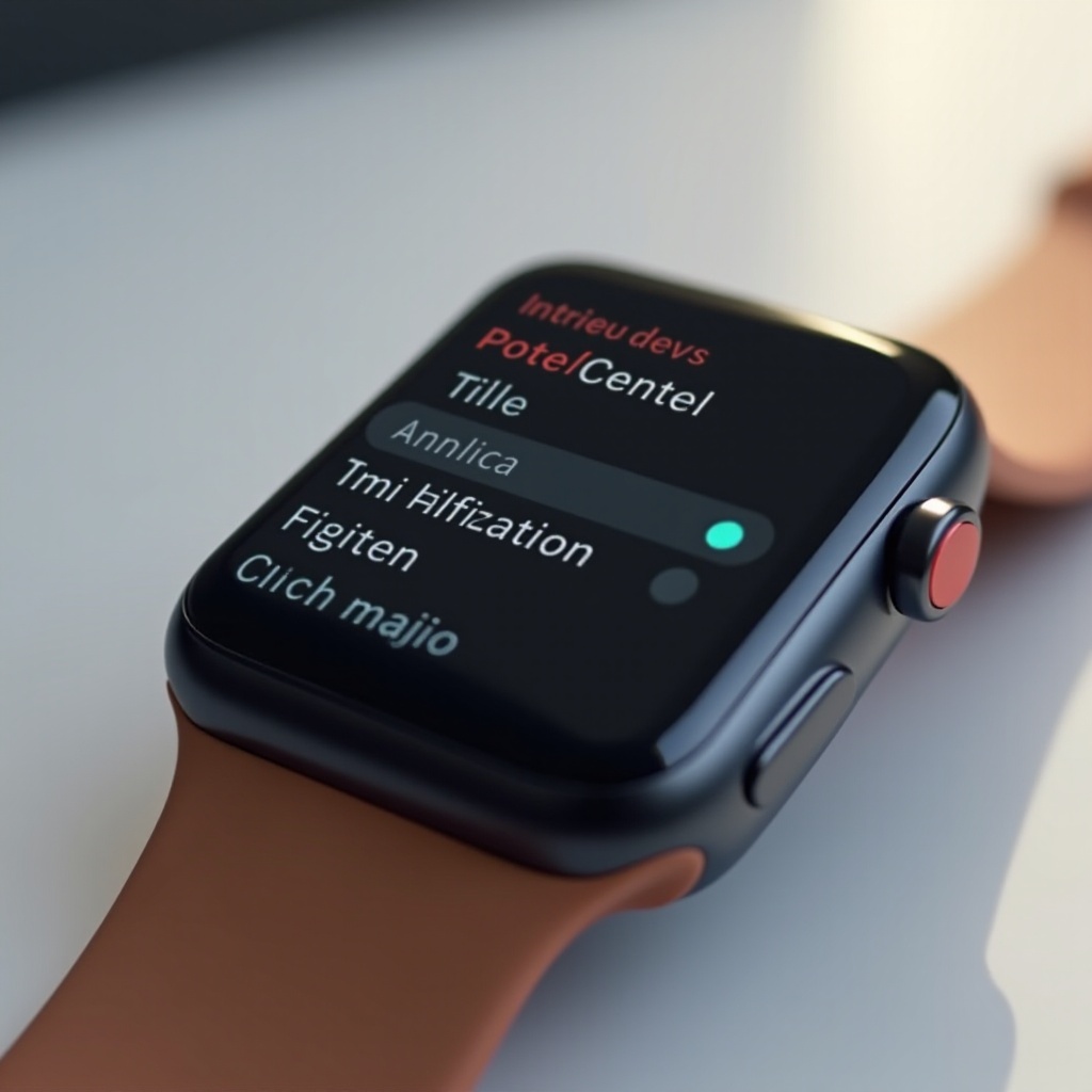 désactiver les notifications sur l'Apple Watch