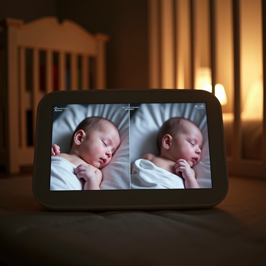 mejor monitor de bebé de pantalla dividida sin wifi