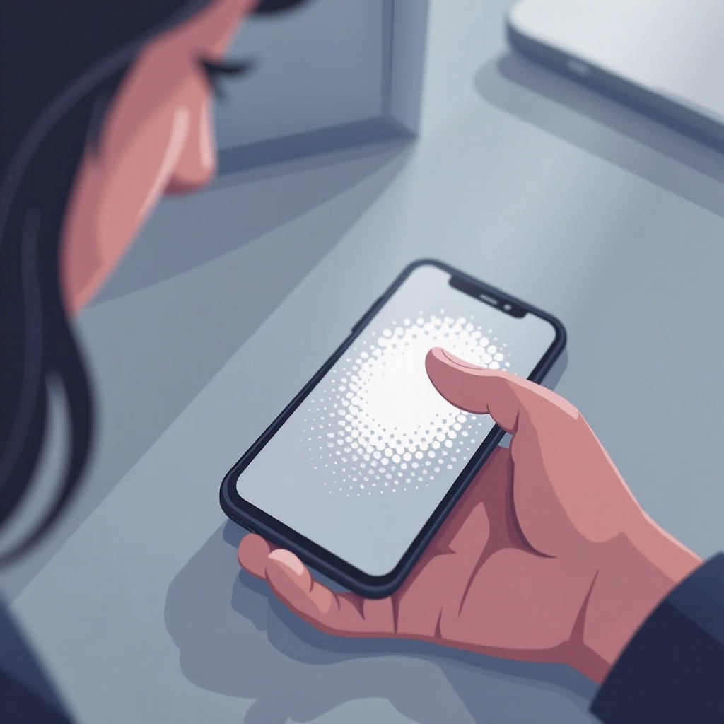 weiße Punkte auf dem iPhone-Bildschirm