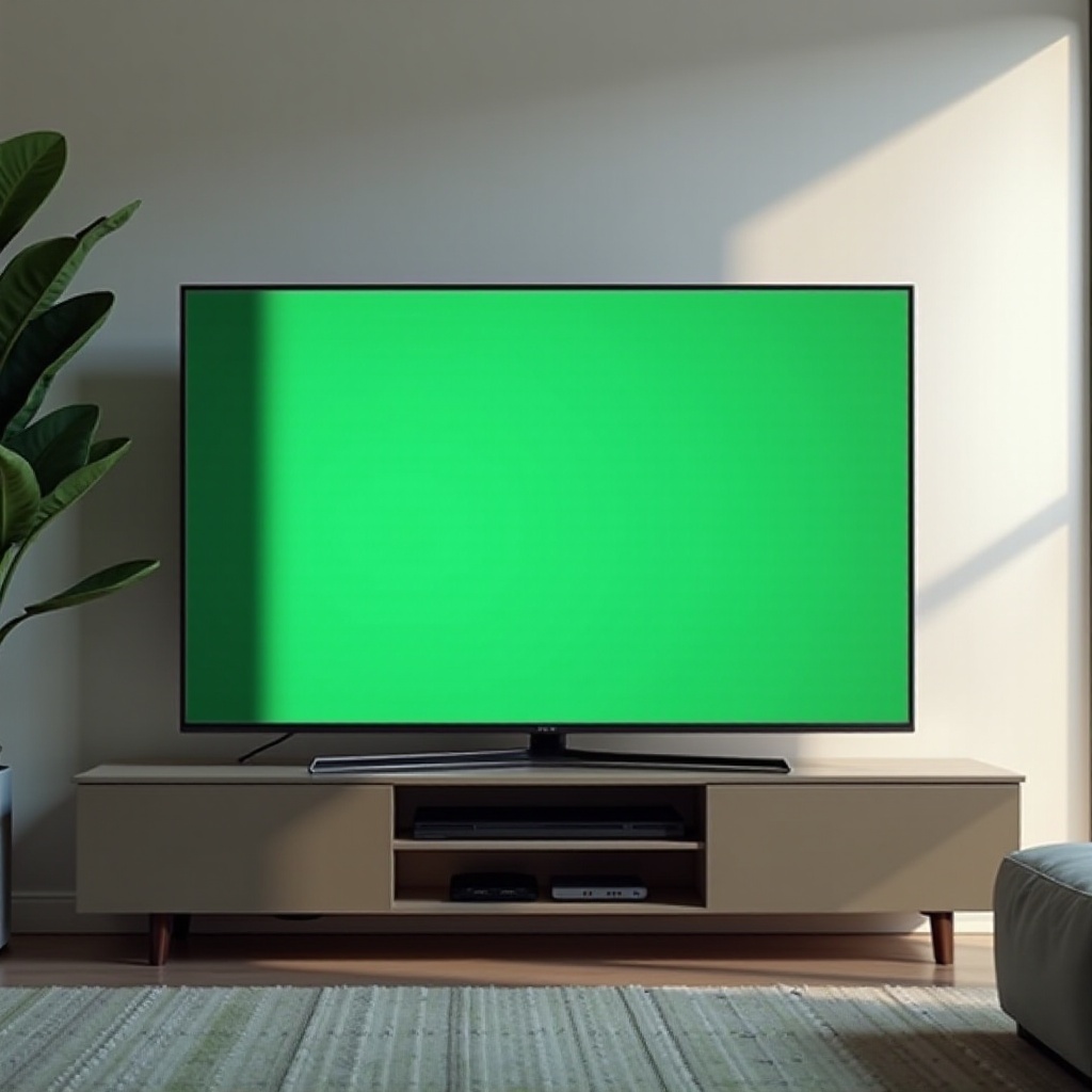 rayure verte sur la télé