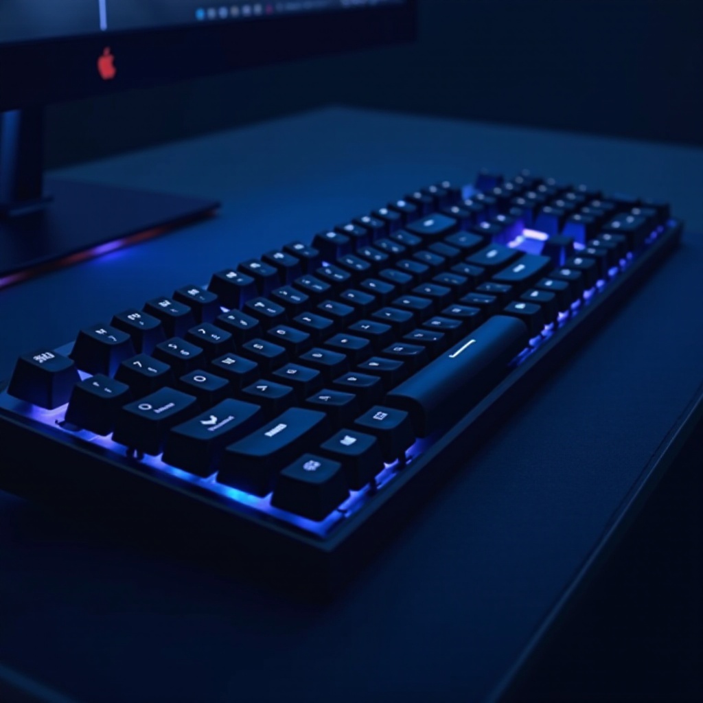 clavier de jeu avec interrupteurs bleus