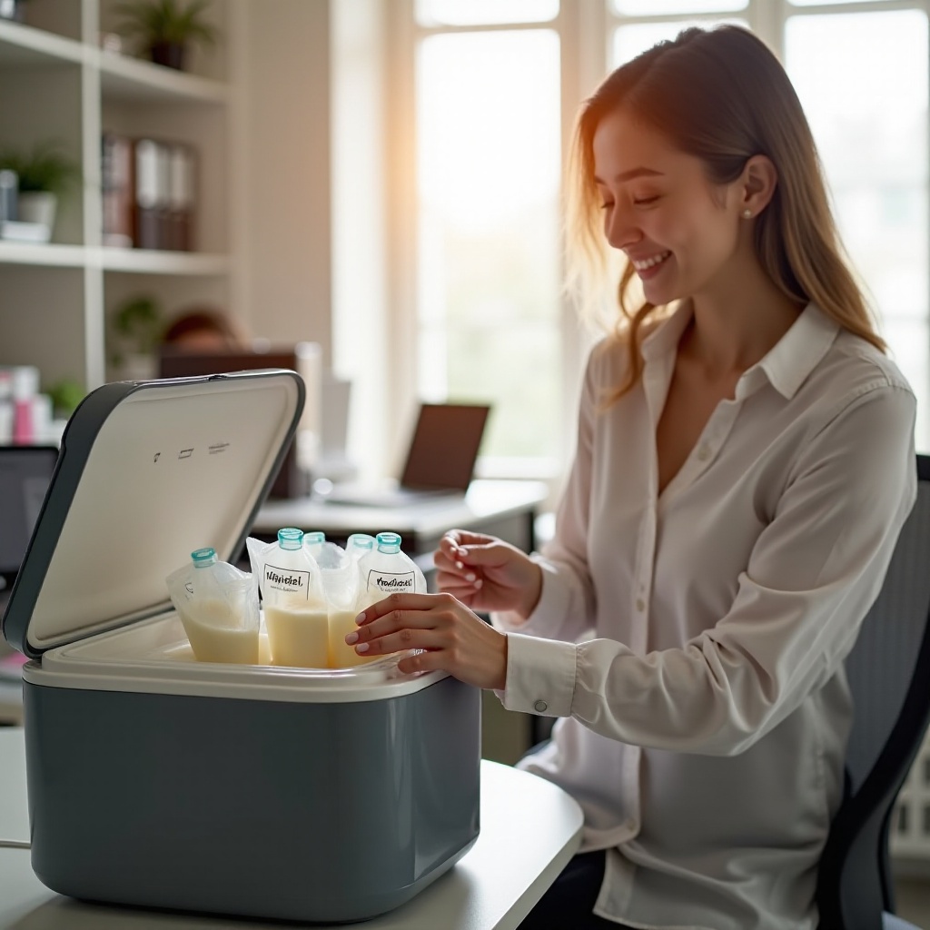 modo migliore per conservare il latte materno al lavoro