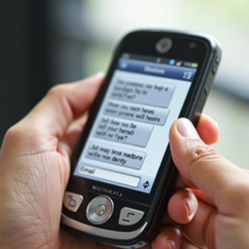 cómo compartir mensajes de texto desde un teléfono Motorola al correo electrónico