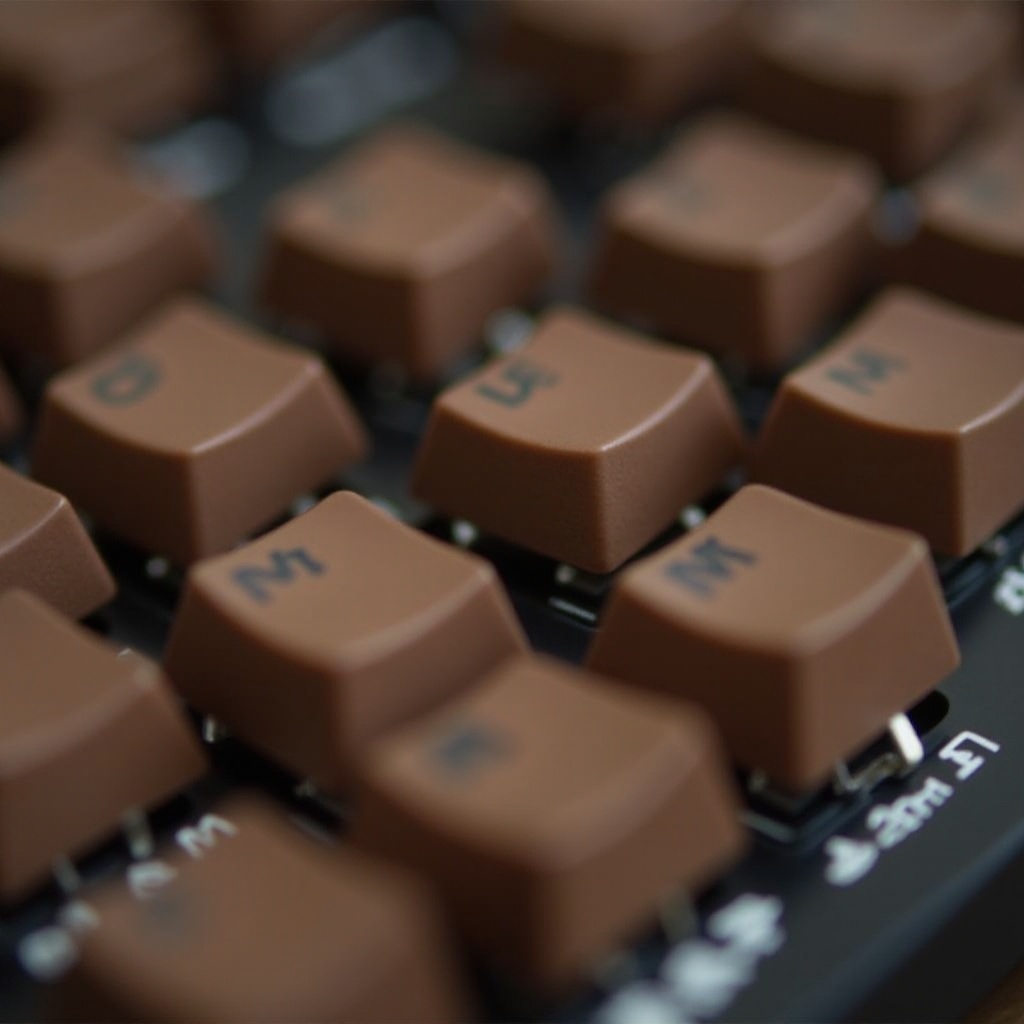 mechanische Tastaturen mit braunen Schaltern