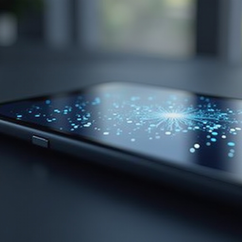 puntos blancos en la pantalla del iPhone