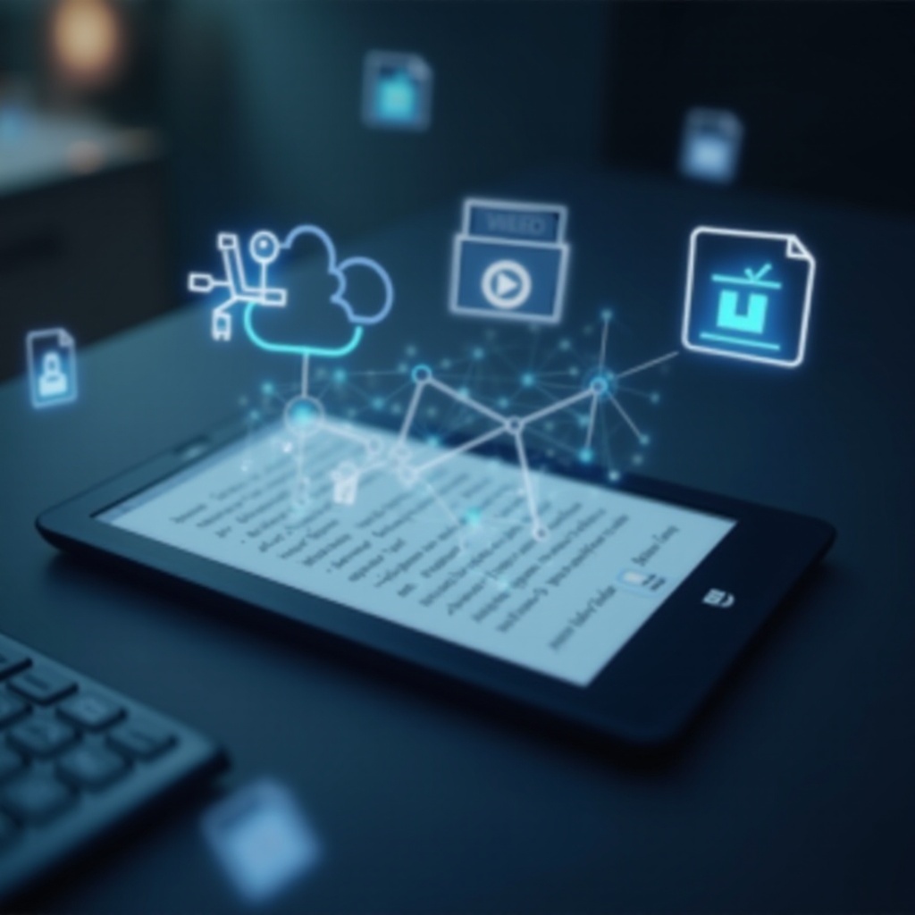 almacenamiento para Kindle